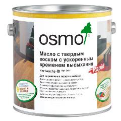 МАСЛО OSMO С ТВЕРДЫМ ВОСКОМ HWÖ RAPID шелковисто-матовое 2,5 л